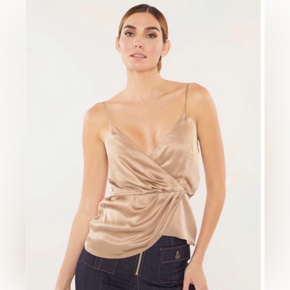 NWT Cinq a Sept Mirin Tank in Travertine, sz Small